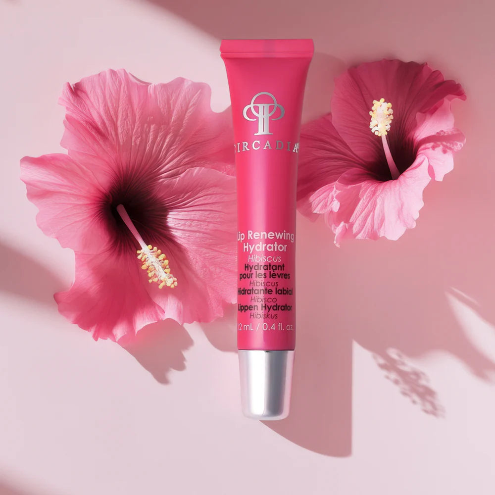 Collagen and Hyaluronic Acid Lip Balm | Circadia- Lip Renewing Hydrator Hibiscus